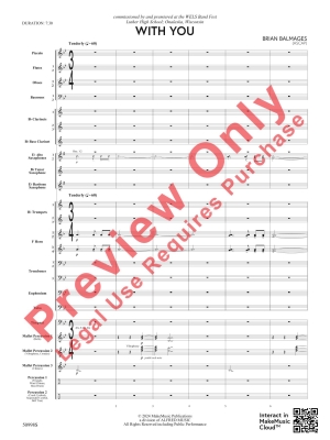 With You - Balmages - Concert Band - Gr. 4