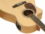LV-03E Mahogany Recording Series L-Body Cutout Acoustic/Electric Guitar with Case, Left-Handed