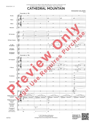 Cathedral Mountain - Galante - Concert Band - Gr. 4