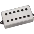 DiMarzio - Satchur8 F-Spaced Humbucker Pickup - Satin Nickel with Black Poles