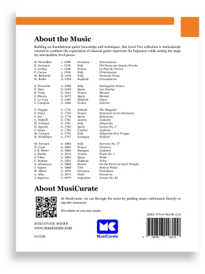 Curated Works for Solo Guitar: Level Two - Classical Guitar - Book