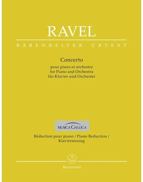 Concerto for Piano and Orchestra - Ravel/Woodfull-Harris - Piano/Piano Reduction (2 Pianos, 4 Hands) - Book