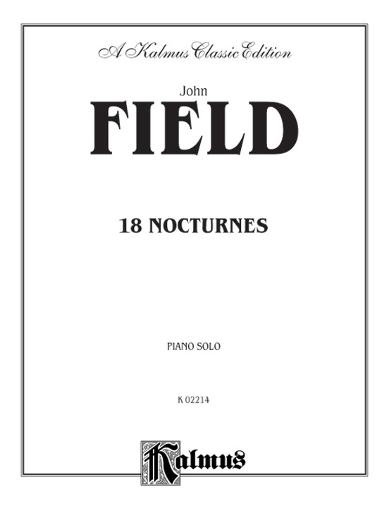 18 Nocturnes - Field - Piano - Book