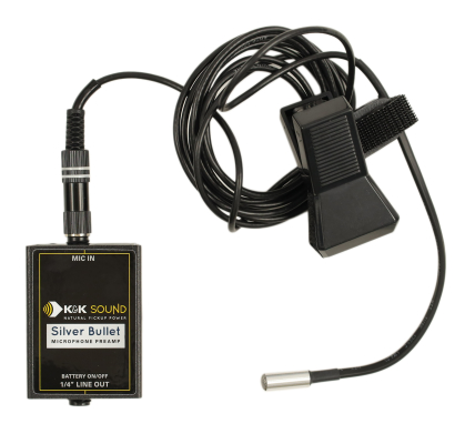 K&K Sound - Silver Bullet Microphone for Wind/Brass Instruments - 1/4