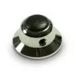 WD Music - Q-Parts Knobs with Ebony Inlay - UFO Chrome