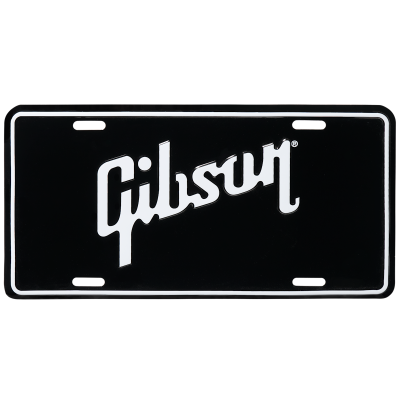 Gibson - Gibson License Plate - Black