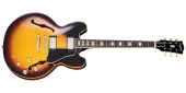 Epiphone - 1962 ES-335 Reissue Electric Guitar with Hardshell Case - Vintage Burst