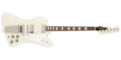 Epiphone - 1963 Firebird V with Maestro Vibrola Reissue Electric Guitar with Hardshell Case - Polaris White