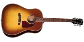Gibson - J-45 Standard Acoustic\/Electric Guitar with Hardshell Case - Honey Burst