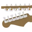 Hipshot - Guitar Tuner Upgrade Kit for 6 Inline Headstocks, Grip-Lock Open - Chrome