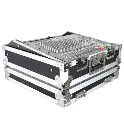 Universal 10U 19\'\' Topload Rack Mountable Live Sound Mixer Travel Hard Flight Case