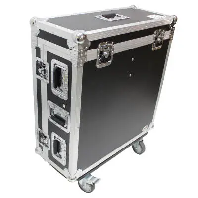 Digital Audio Mixer Flight Case for Allen & Heath SQ5 Console with Doghouse compartment and Caster wheels
