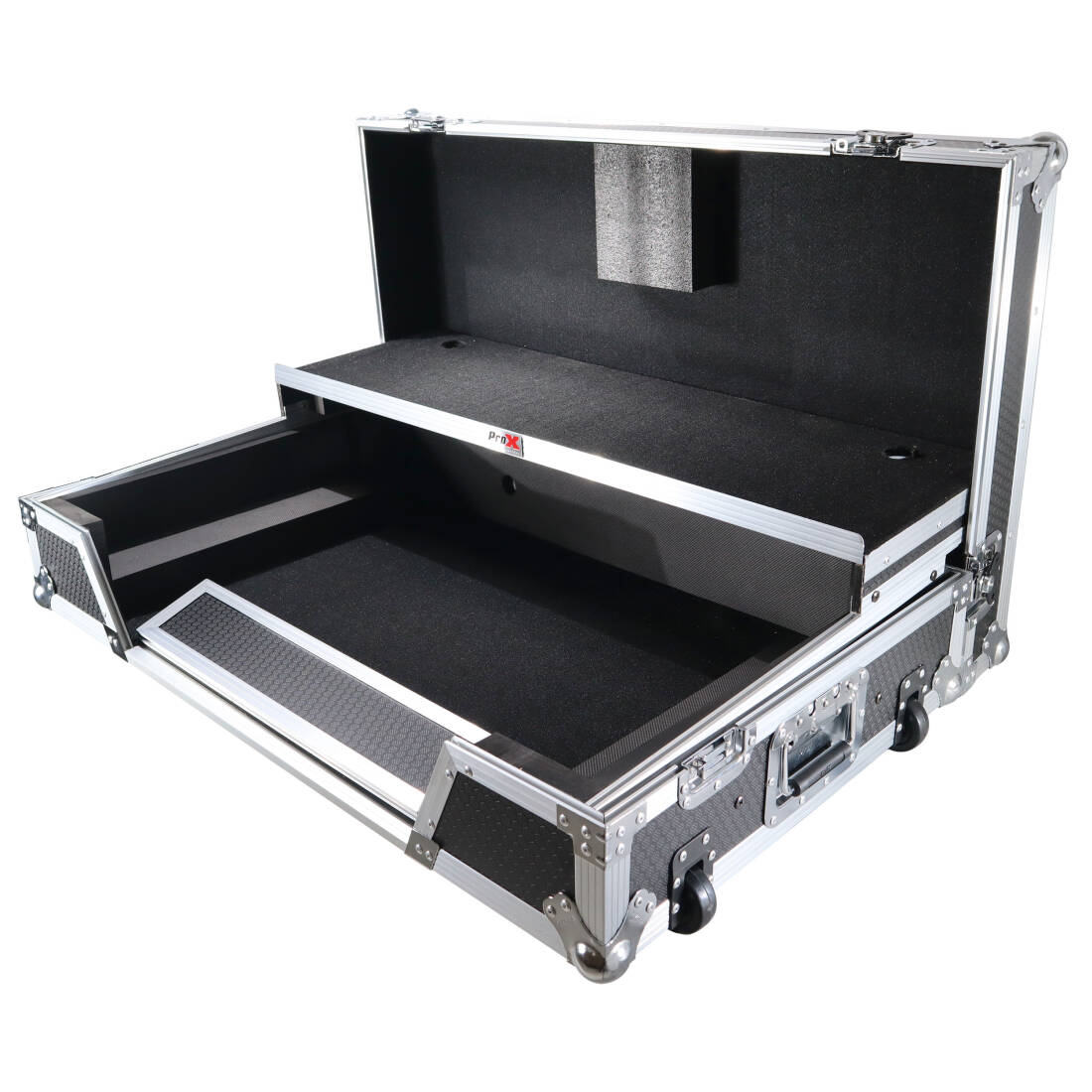 Flight Case For Pioneer XDJ-XZ DJ Controller with Laptop Shelf 1U Rack Space and Wheels