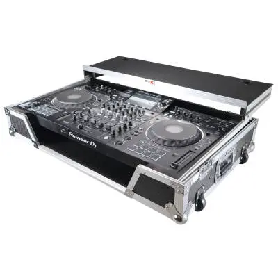 Flight Case For Pioneer XDJ-XZ DJ Controller with Laptop Shelf 1U Rack Space and Wheels