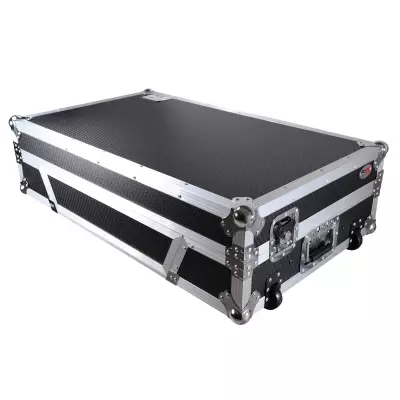 Flight Case For Pioneer XDJ-XZ DJ Controller with Laptop Shelf 1U Rack Space and Wheels