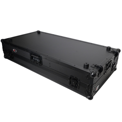 DJ Coffin Case for Pioneer 2X CDJ-3000 CD and DJM-900NXS2 Mixer with Wheels & Laptop Shelf