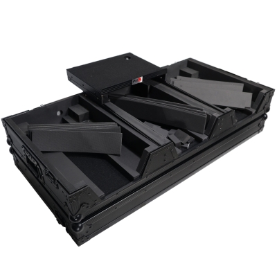 DJ Coffin Case for Pioneer 2X CDJ-3000 CD and DJM-900NXS2 Mixer with Wheels & Laptop Shelf