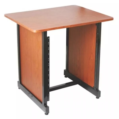 On-Stage Stands - Workstation Rack Cabinet - Rosewood