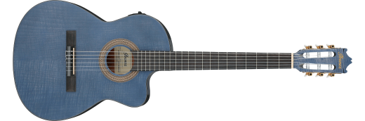GA5FMTCE Classical Acoustic/Electric Guitar - Open Pore Blueberry