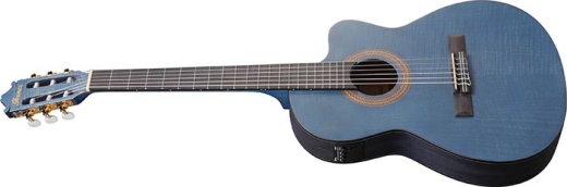 GA5FMTCE Classical Acoustic/Electric Guitar - Open Pore Blueberry