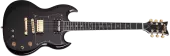 Schecter - ZV-H6LLYW66D-S Electric Guitar - Gloss Black