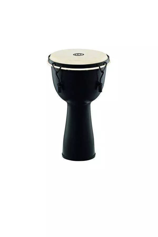 Fiberglass Mechanical Lug-Tuned Djembe 10 inch, Goat Head, Natural Black