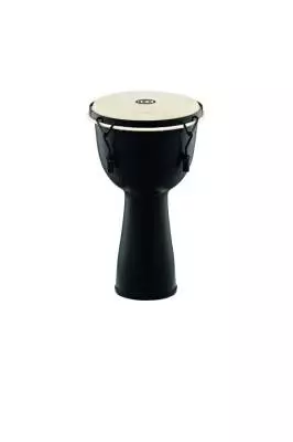 Fiberglass Mechanical Lug-Tuned Djembe 10 inch, Goat Head, Natural Black