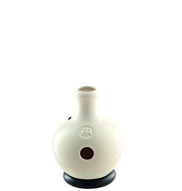 Quinto Ibo Drum, Ceramic, White