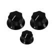 All Parts - Set of 3 Knobs for Jazz Bass - Black