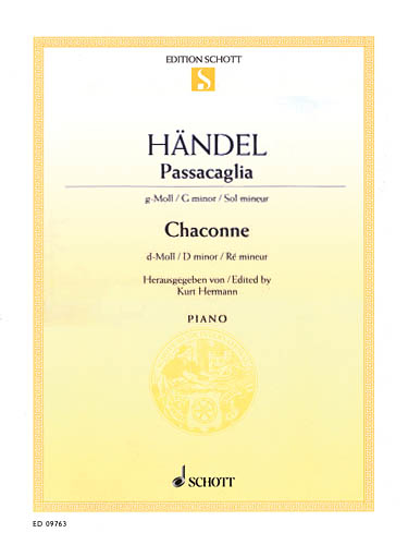 Passacaglia in G Minor and Chaconne in D Minor - Handel/Hermann - Piano - Sheet Music