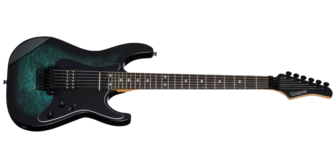 Volante Quilt HSFR Electric Guitar with Gigbag - Aqua Burst