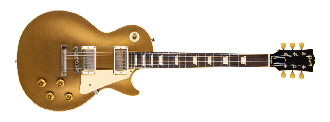 Guitare �lectrique Les�Paul Standard�1957, reproduction de mod�le�Goldtop (fini l�g�rement vieilli, �tui rigide inclus)