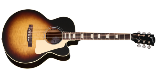 Gibson - Les Paul Parlor Acoustic/Electric Guitar with Hardshell Case - Vintage Sunburst