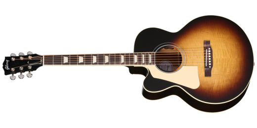 Gibson - Les Paul Parlor Acoustic/Electric Guitar with Hardshell Case - Vintage Sunburst (Left Handed)