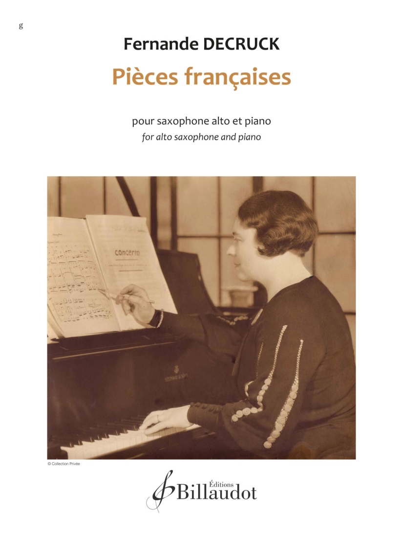 Pieces francaises - Decruck - Alto Saxophone/Piano - Book