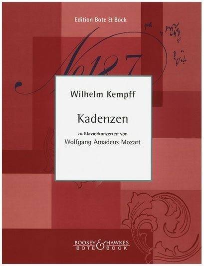 Cadenzas To Mozart Concerti - Kempff - Piano