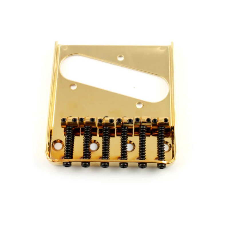Vintage Style 6 Saddle Bridge for Telecaster - Gold