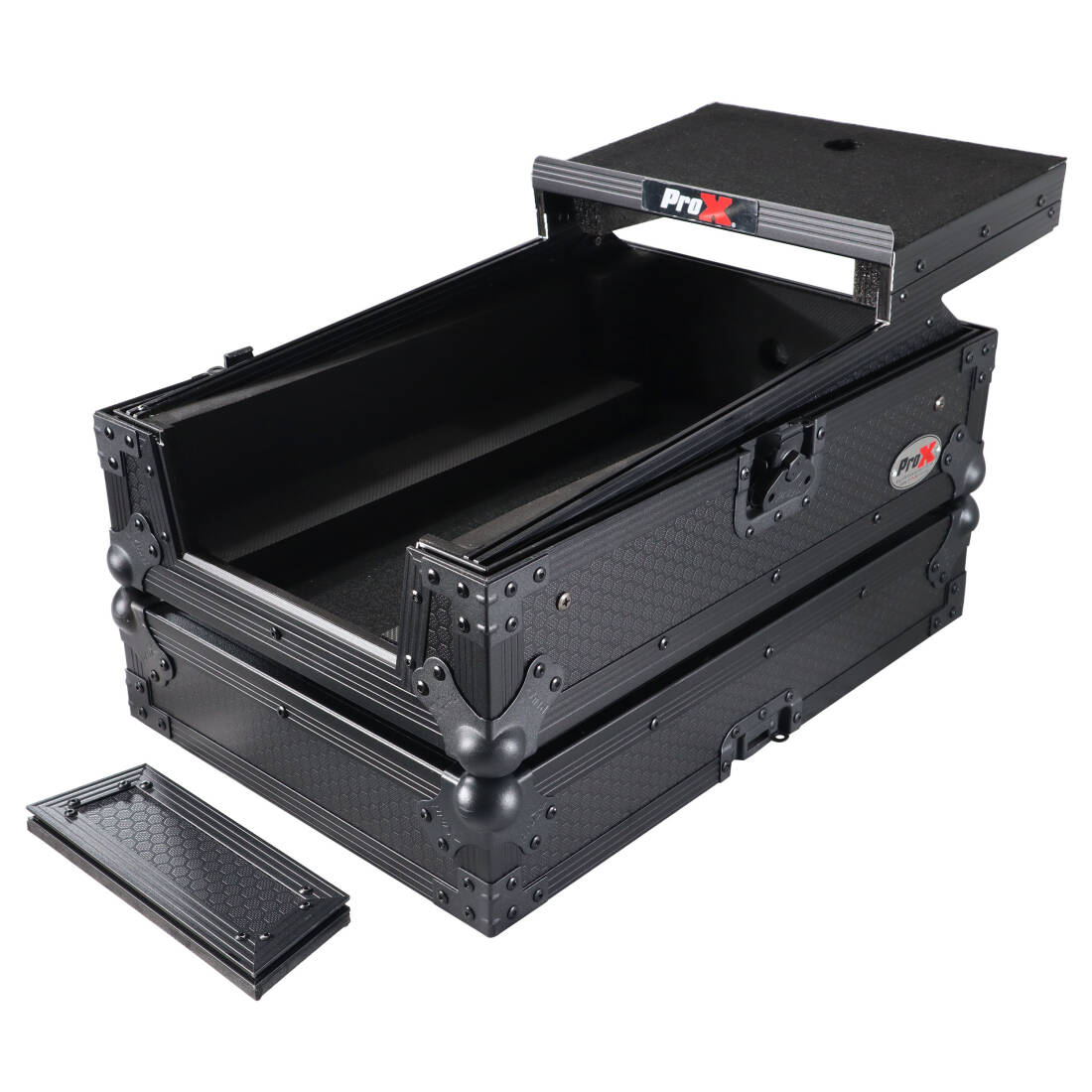 Road Case With Laptop Shelf for Rane Seventy-Two 72 and Rane Seventy - Black on Black
