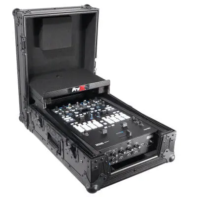 Road Case With Laptop Shelf for Rane Seventy-Two 72 and Rane Seventy - Black on Black