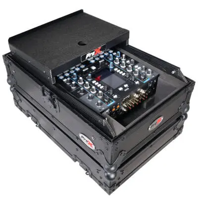 Road Case With Laptop Shelf for Rane Seventy-Two 72 and Rane Seventy - Black on Black