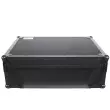 ProX - Flight Case For Denon PRIME 4 DJ Controller with 2U Rack Space and Wheels - Black on Black