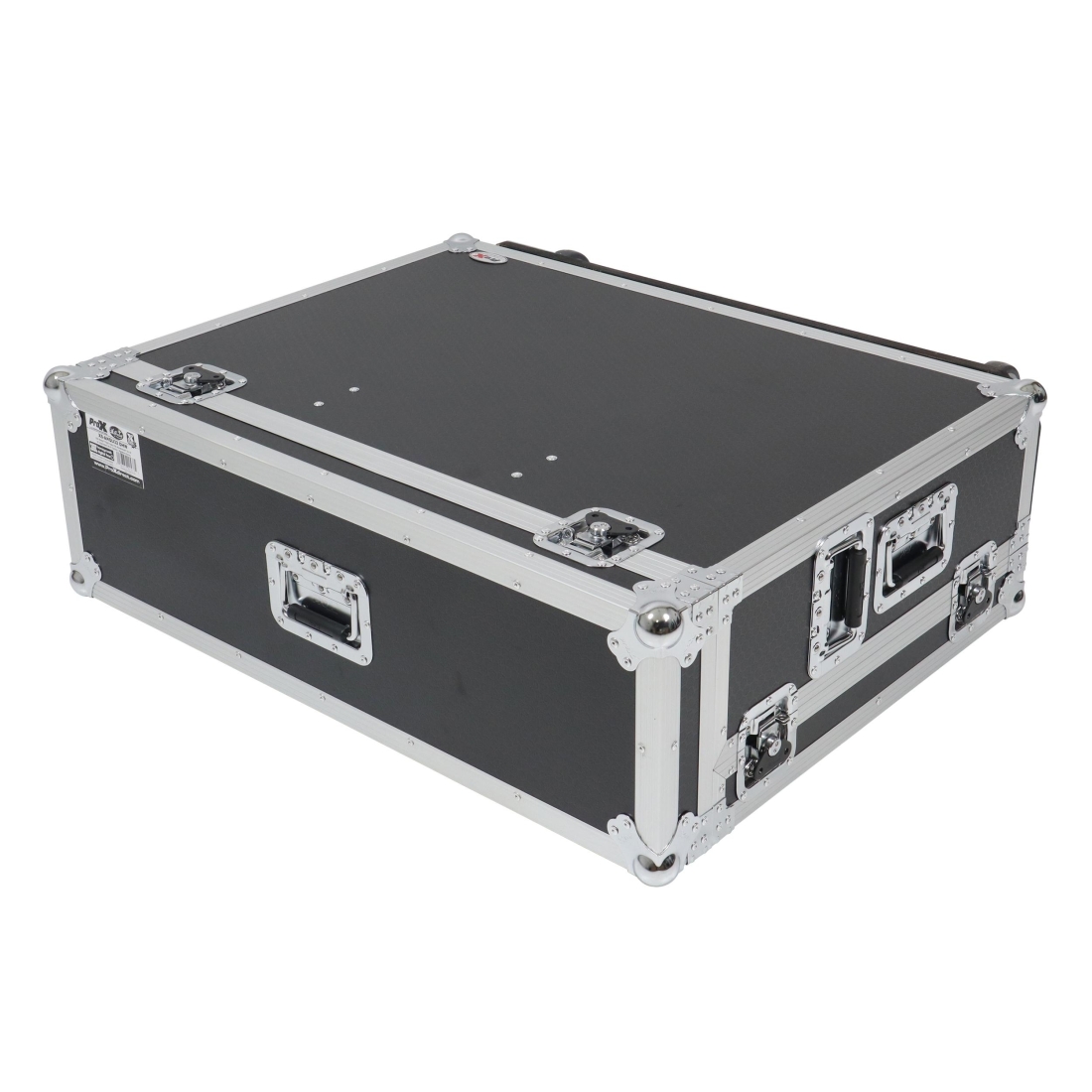 Flight Case for Allen & Heath QU-32 Console with Doghouse Compartment and Low Profile Wheels