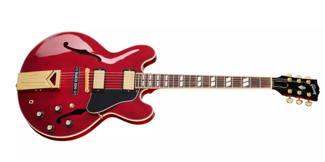 Marcus King ES-345 Electric Guitar with Hardshell Case - Sixties Cherry