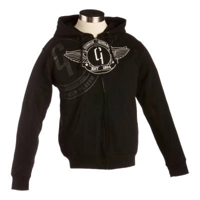 Wings-Logo Men\'s Black Hoodie - Medium