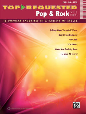 Alfred Publishing - Top-Requested Pop & Rock Sheet Music - Piano/Vocal/Guitar - Book
