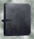 Deer River Folios - The Black Folder - Metal Spine/Pencil Loop/Fastened Strap