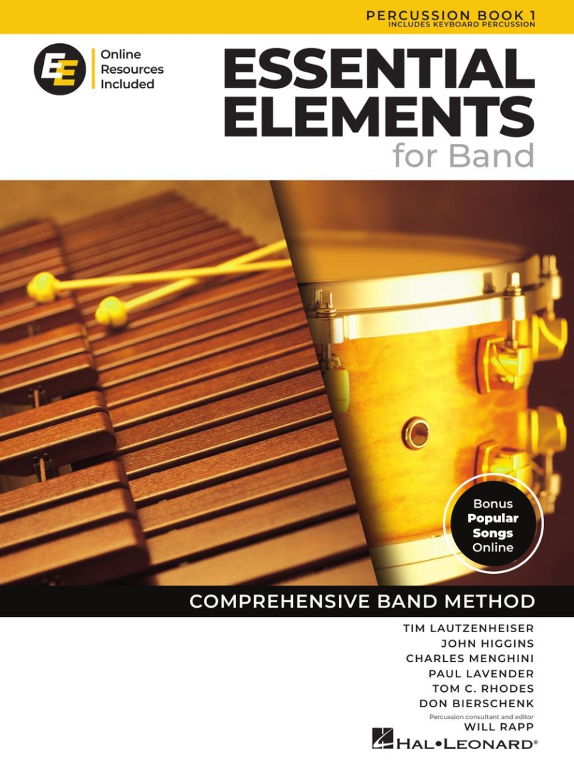 Essential Elements for Band, Book 1 with EEi (2025) - Percussion/Keyboard Percussion - Book/Media Online
