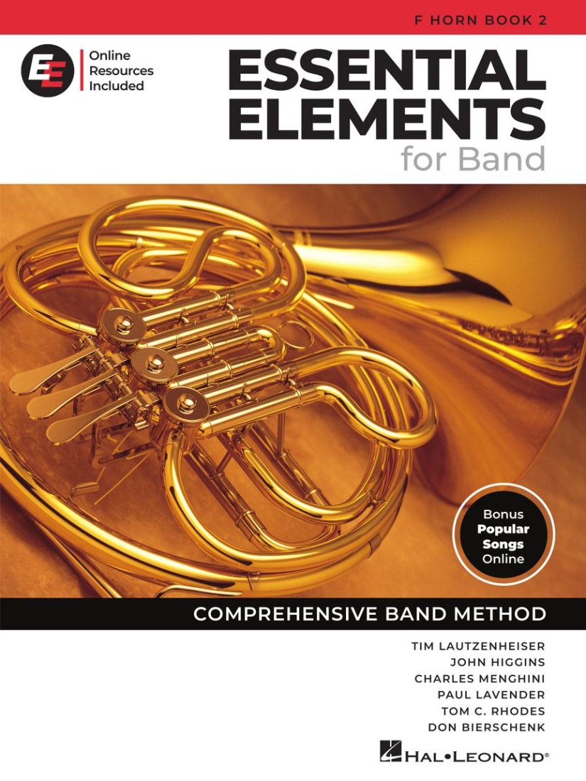 Essential Elements for Band, Book 2 with EEi (2025) - F Horn - Book/Media Online