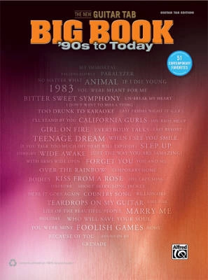 Alfred Publishing - The New Guitar TAB Big Book: 90s to Today - Book