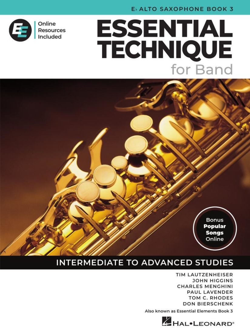 Essential Elements for Band, Book 3 with EEi (2025) - Eb Alto Saxophone - Book/Media Online